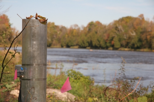 RTHS instrumentation located on the Grasse River in Massena, NY.